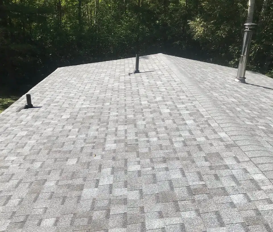 Weldon Roofing crew completing a residential roofing project in Collingwood, Ontario