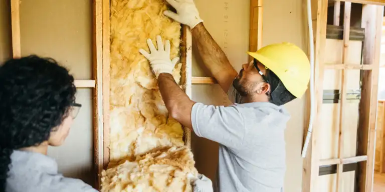 Insulation material fitted inside a Collingwood attic